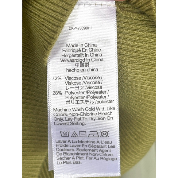 Madewell Women's Medium Green Signature Knit Cutaway Ribbed Sweater Tank Top - Picture 10 of 14